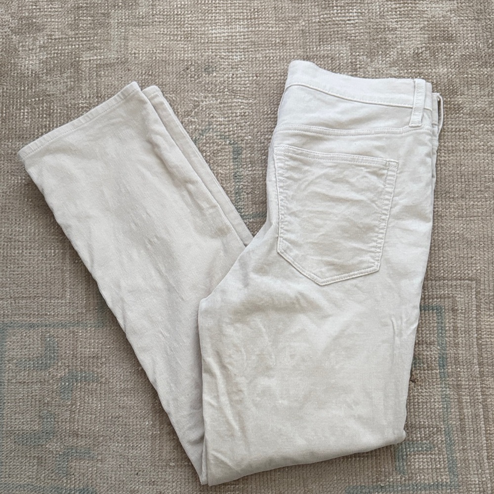 J. Crew Off-White Corduroy Pants